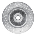 R1 Concepts Brake Rotor Drilled and Slotted Silver Fits Buick Centurion