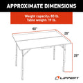 BI-FOLD BAMBOO ADJUSTABLE TABLE