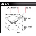 Hawk Performance auto part installed view