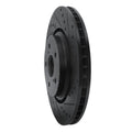 R1 16-24 Toyota Avalon Hybrid Front Right Drilled & Slotted Black Brake Rotor