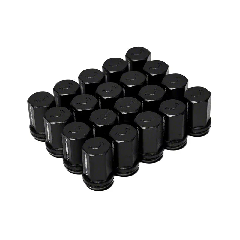 Vossen 55mm Lug Nut - 14x1.5 - 19mm Hex - Cone Seat - Black (Set of 24)