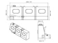 Water Tank 50L Taperd (Boab) including Hose Kit