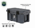 Overland Vehicle Systems D.B.S. - Dark Grey 53 QT Dry Box with Wheels Drain and Bottle Opener