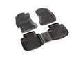 Rugged Ridge Floor Liner Front/Rear Black 1976-1986 Jeep CJ-7 / Jeep Wrangler 87-95 / YJ