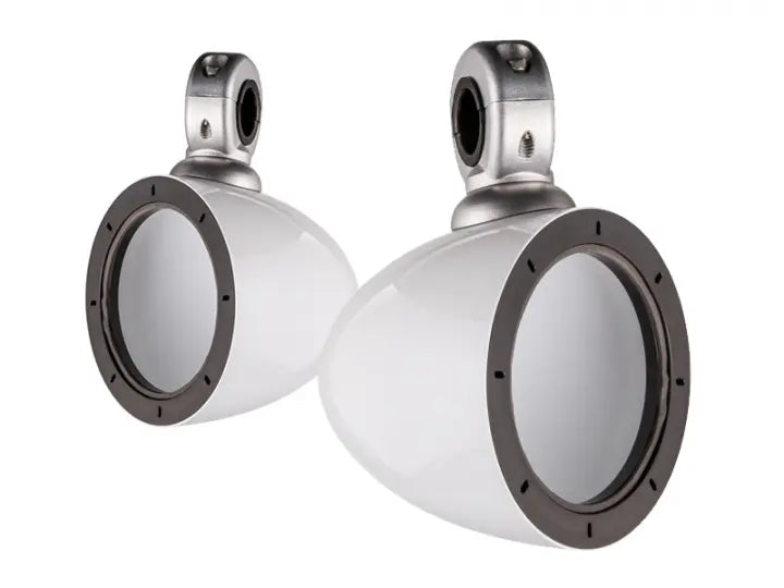 KMMTES Mini Tower Enclosures for 4-Inch (100mm) Drivers Pair White