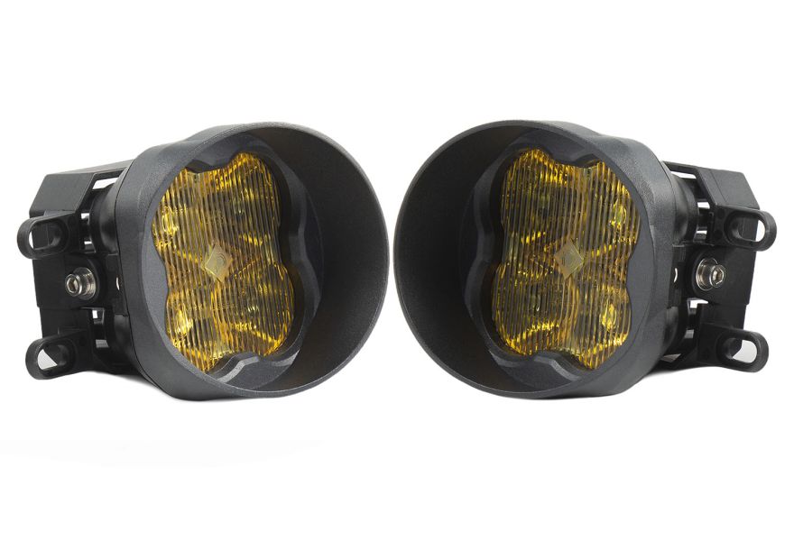 SS3 PRO ABL YELLOW SAE FOG ANGLED LH NO BRACKETS (SINGLE)