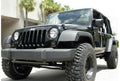 ~(1 lbs. 10X6X5)~ Jeep 07-18 JK Wrangler Round Front Turn Signal Lenses with Amber LEDs Located Under Front Headlights - Clear Lens