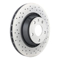 Brembo 08-09 Audi TT Quattro/12-13 TT RS Quattro Rear Premium Xtra Cross Drilled UV Coated Rotor