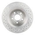 Brembo 08-09 Audi TT Quattro/12-13 TT RS Quattro Rear Premium Xtra Cross Drilled UV Coated Rotor