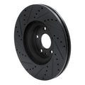 R1 13-20 Ford Fusion Front Right Drilled & Slotted Black Brake Rotor