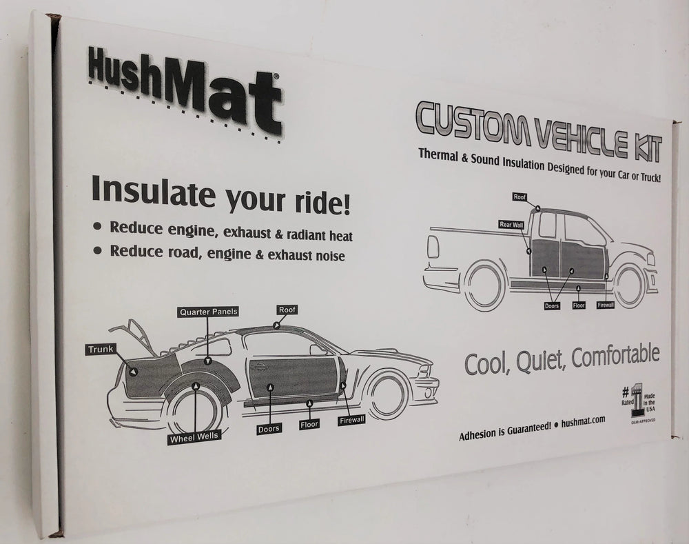 UNVIERSAL FIREWALL CUSTOM INSULATION KIT POLYMER BLACK BACKING SILVER