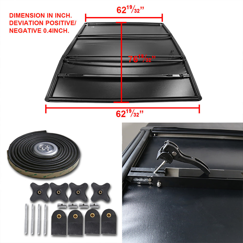 6.5 FEET BED TRIFOLD TONNEAU COVER