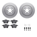 R1 Concepts Brake Rotor- Carbon Coated with Ceramic Pads Hdw Fits Volvo XC90