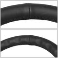 NRG Reinforced Steering Wheel (350mm/ 3in. Deep) Matte Black Spoke/Black Leather/ Yellow Center