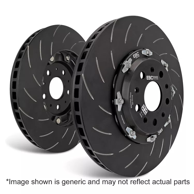 EBC Racing Renault Clio Mk4 Black Apollo-4 Calipers 330mm Rotors Front Big Brake Kit