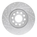 R1 97-06 Audi A4 (USA/Canada) Front Left Drilled & Slotted Geoperformance Rotor
