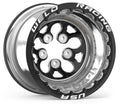Weld Alpha-1 15x12 / 5x4.5 BP / 6in BS Black Wheel - Black Single Beadlock MT