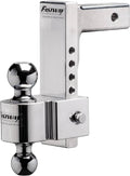 8IN ADJUSTABLE PIN STYLE FLASH ALUMINUM BALL MOUNT W/2IN & 2 5/16IN CHROME BALLS