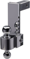 8IN ADJUSTABLE PIN STYLE FLASH ALUMINUM BALL MOUNT W/2IN & 2 5/16IN CHROME BALLS
