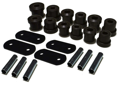 Delrin Leaf Spring Bushings and Shackles for 64-66 Mustang. (For use with Ridetech Composite Leafs)