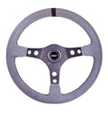 Ultrasuede Steering Wheel Race Gray