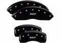 Set Of 4 Caliper Covers Engraved Front And Rear MGP Black Finish Silver Characters 2020-2020 Mazda CX-9 MGP Caliper Covers