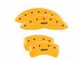 Set Of 4 Caliper Covers Engraved Front And Rear MGP Yellow Finish Black Characters 2007-2010 BMW X5 MGP Caliper Covers