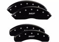 Set Of 4 Caliper Covers Engraved Front And Rear MGP Black Finish Silver Characters 1997-2002 Ford Expedition MGP Caliper Covers