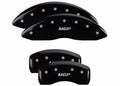 Set Of 4 Caliper Covers Engraved Front And Rear MGP Black Finish Silver Characters 2010-2013 Chevrolet Impala MGP Caliper Covers