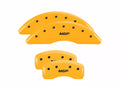 SET OF 4 CALIPER COVERSENGRAVED FRONT AND REAR:MGPYELLOW POWDER COATBLK CHAR