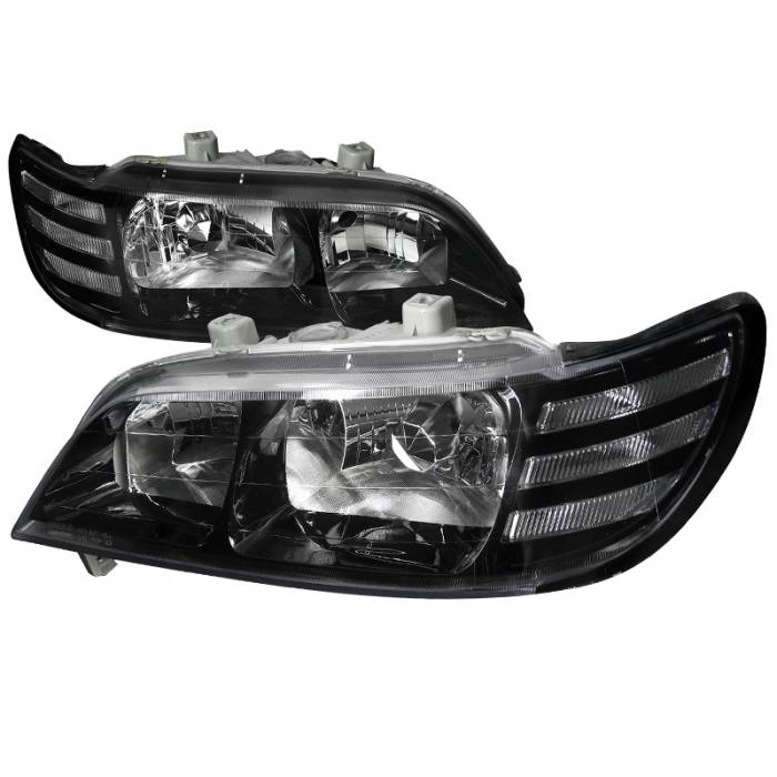 EURO HEADLIGHTS BLACK HOUSING