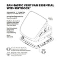 FANTASTIC VENT FA25 SINGLE PACK WHITE DOME