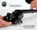 FREEDOM BAR MOUNTING COMBO KIT(FBM2)4 PC BLK GUTTER MOUNT AND 50IN BLK STRAIGHT