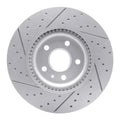 R1 13-19 Buick Regal Front Right Drilled & Slotted Geo-Carbon Rotor