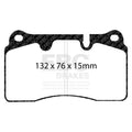 EBC 04-12 Aston Martin DB9 5.9 Redstuff Front Brake Pads