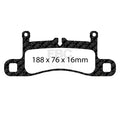 EBC 12-15 Porsche 911 (991) (Cast Iron Rotor only) 3.4 Carrera Redstuff Rear Brake Pads
