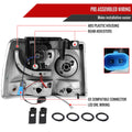 PROJECTOR HEADLIGHTS-SMOKE WITH BLACK HOUSING