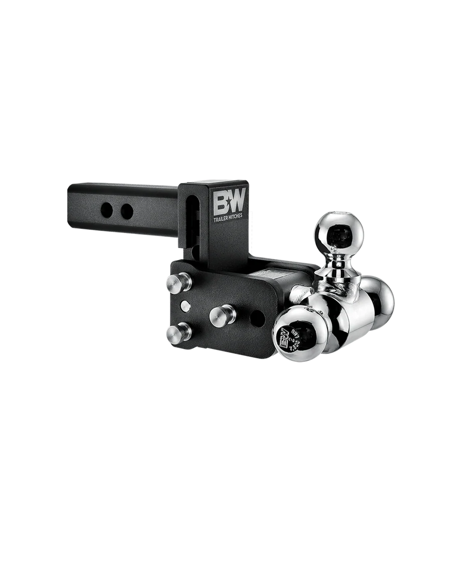 Tow and Stow 2 INCH 1 7 8in x 2in x 2 5 16in Tri-Ball 3in Drop 3 1 2in Rise