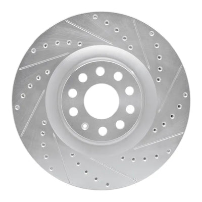 R1 06-13 Audi S3 (Mexico) Front Right Drilled & Slotted Geoperformance Rotor