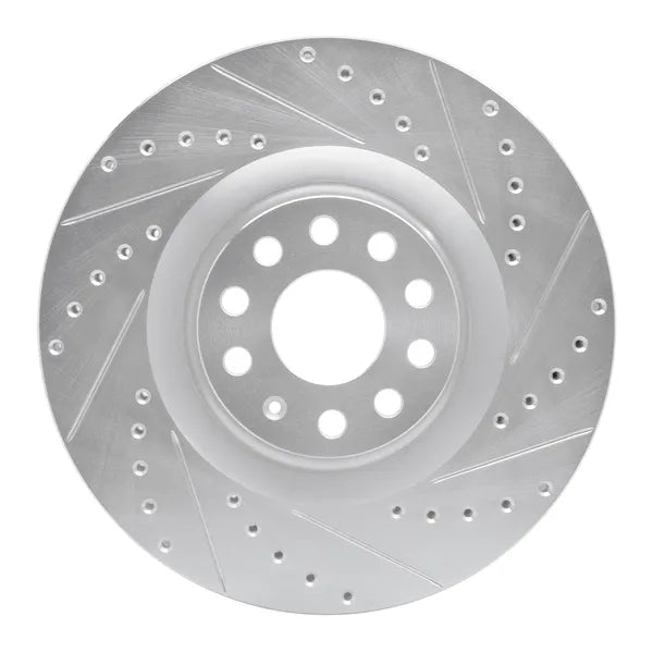 R1 06-13 Audi S3 (Mexico) Front Right Drilled & Slotted Geoperformance Rotor