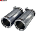 Remus 2014 BMW 3 Series F30/F31 76mm Rolled Edge Chrome Tail Pipe Set (Pair)