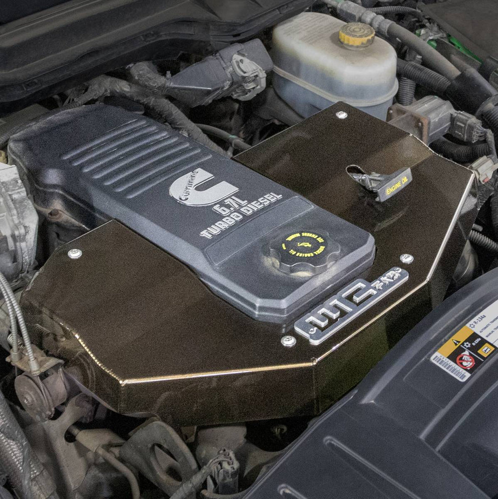 Engine Cover Fabricated Aluminum 13-22 Cummins WCFab Grey