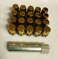 McGard SplineDrive Tuner 5 Lug Install Kit w/Locks & Tool (Cone) M12X1.25 / 13/16 Hex - Gold