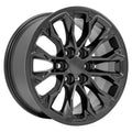 17 IN REPLICA WHEEL FITS CHEVROLET COLORADO ZR2 CV54 SATIN BLACK 17X8