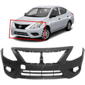 CAPA FRT BUMPER COVER SEDAN; W/O CHROME INSERT; PRIME NISSAN VERSA 1518