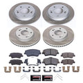 Power Stop 2019 Hyundai Elantra Front and Rear Semi-Coated Rotor Kit