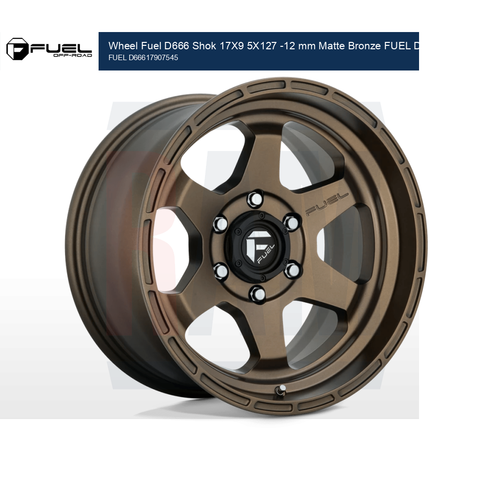 D666 17X9 5X5.0 MT-BRNZ -12MM