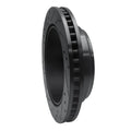 R1 08-25 Ford E-150 Rear Right Drilled & Slotted Black Brake Rotor