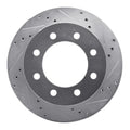 R1 00-02 Dodge Ram 2500 Front Right Drilled & Slotted Geoperformance Rotor