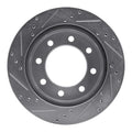 R1 00-02 Dodge Ram 2500 Front Right Drilled & Slotted Geoperformance Rotor